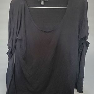 Streetwear Society Black Open Elbow/Arm Shirt - Size S